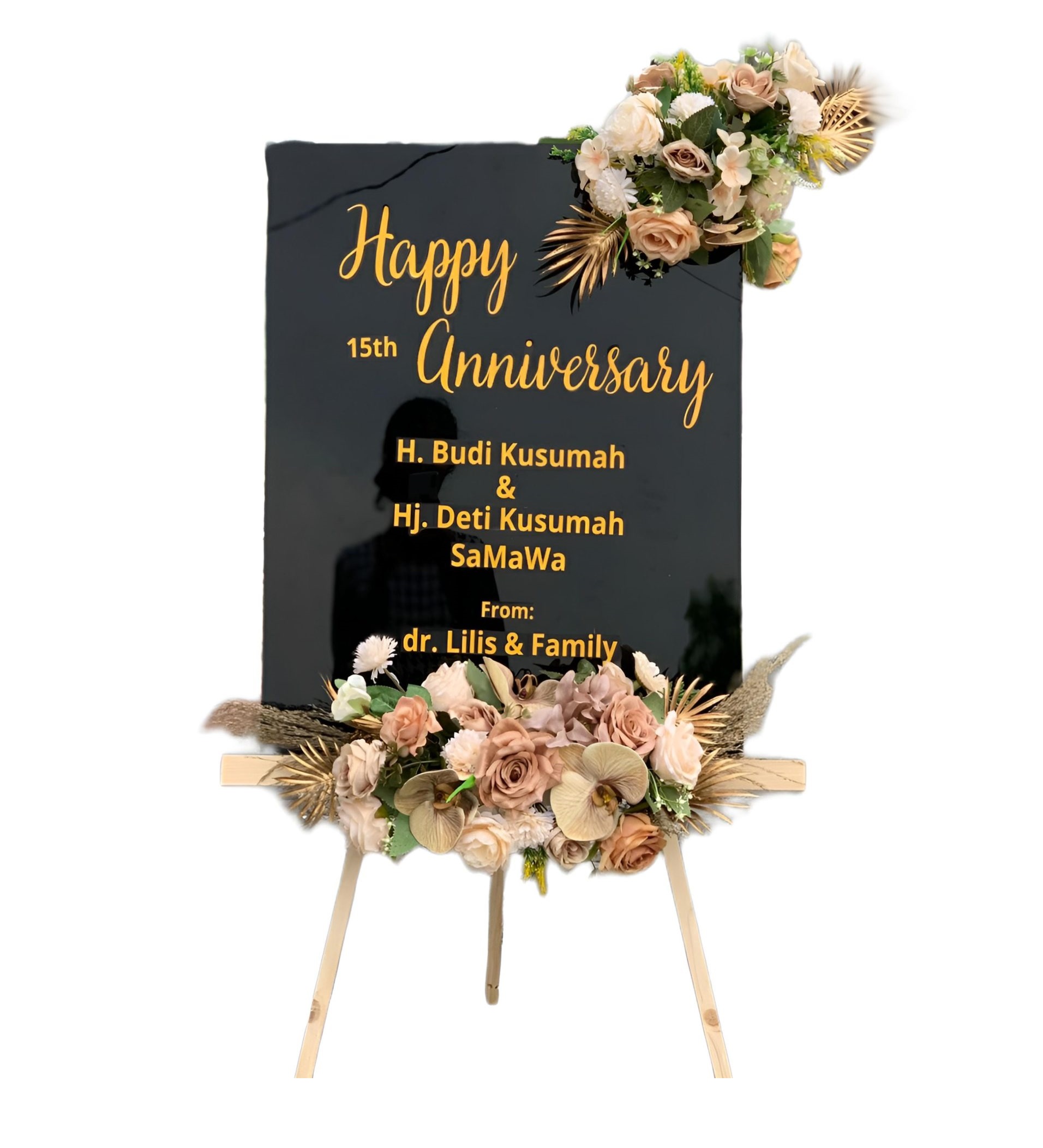 Papan Bunga Akrilik Kunir