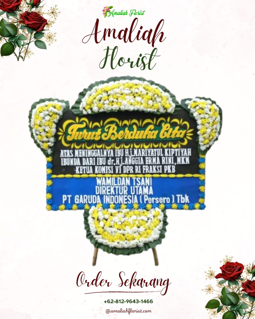 Papan Bunga Duka Kunir